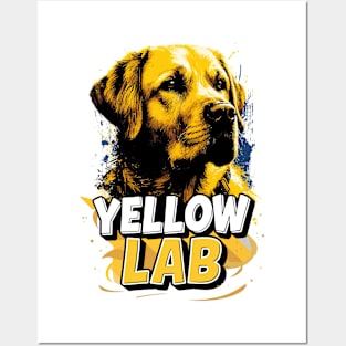 Yellow Labrador Retriever - Trusted Companion Posters and Art